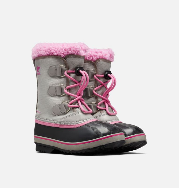 Sorel Çocuk Youth Yoot Pac™ Nylon - Kar Botu Gri/Siyah/Pembe - 912-XIAZTS